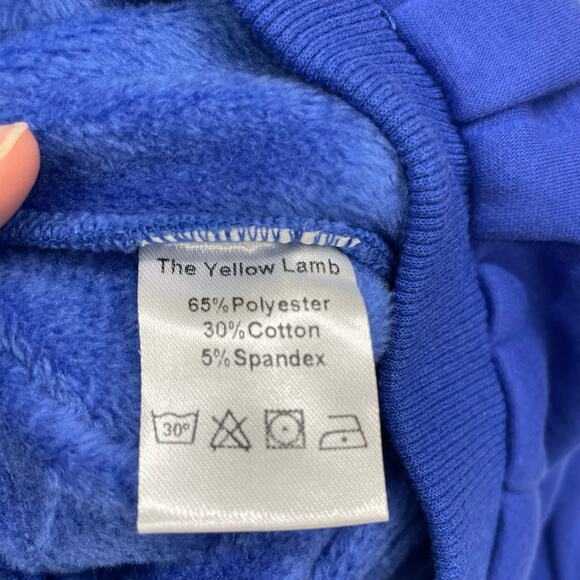NWT The Yellow Lamb Size 6 Royal Blue Fleece Lined Sweatpants - Picture 5 of 5